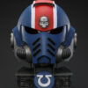 JOYTOY – Warhammer 40,000 Ultramarines Lieutenant Titus’ MKX Helmet & Display Stand JT01741 JT01697 (Licensed