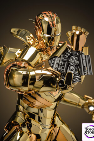 Hot Toys MMS341 Iron Man 3 Mark XXI 21 Midas 1/6 Figure Gold Chrome Version - Photo 8 | TopGKStore