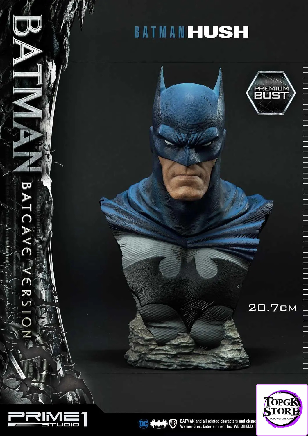 Prime 1 Studio – Premium Bust Batman: Hush (Comics) Batman Batcave Version PBDC-06 PBDC-06BL (Licensed) - Photo 2 | Top