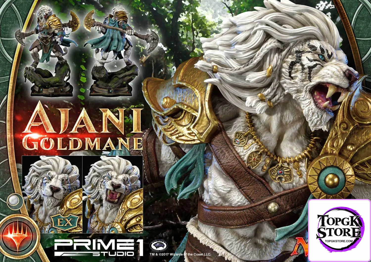 Prime 1 Studio – Premium Masterline Magic: The Gathering Ajani Goldmane PMMTG-02 PMMTG-02EX (Licensed) - Photo 7 | TopG