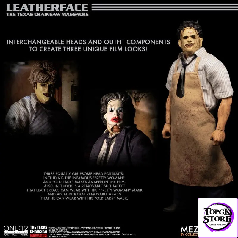 Mezco Studio -The Texas Chainsaw Massacre (1974) Leatherface Deluxe Edition (Licensed) - Photo 8 | TopGKStore