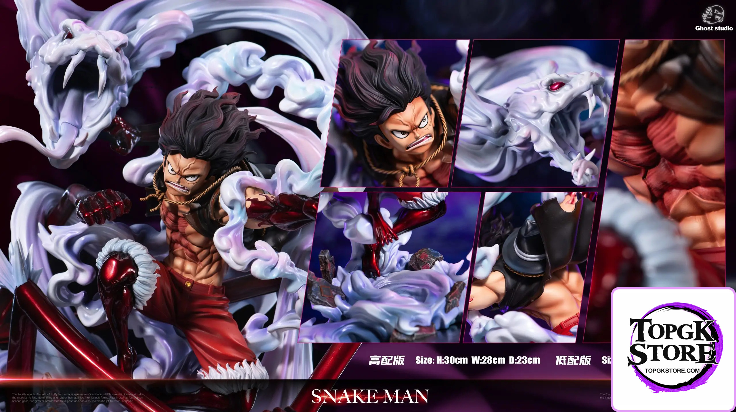Ghost Studio – One Piece Gear 4 Snake Man Luffy - Photo 2 | TopGKStore