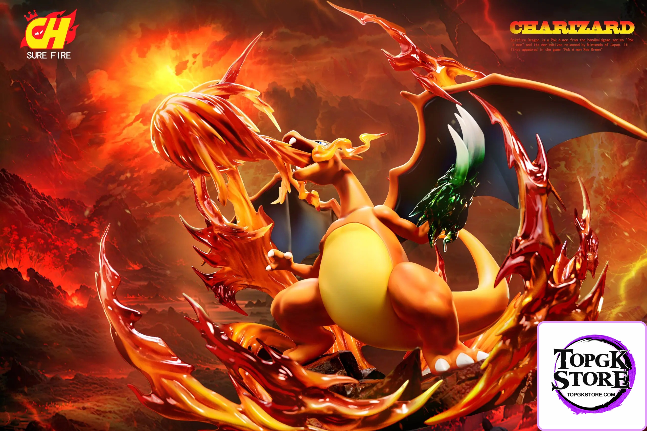 SURE FIRE Studio – Pokémon Series Statue #1 Charizard - Photo 1 | TopGKStore