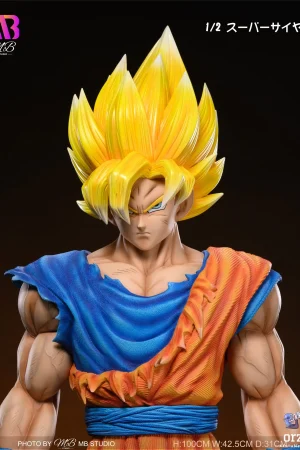 MB Studio – Dragon Ball 1/2 Super Saiyan 3 Goku Collectible Statue - Photo 2 | TopGKStore