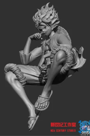 New Century Studio & Bull Studio – One Piece White Warrior Moon Nika Luffy - Photo 2 | TopGKStore