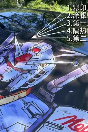 Plover Studio – Gundam Car front sunshade Gundam & ZAKU - Photo 1 | TopGKStore