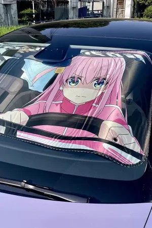 Plover Studio – BOCCHI THE ROCK Car front sunshade Hitori Gotoh - Photo 1 | TopGKStore