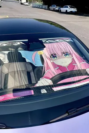 Plover Studio – BOCCHI THE ROCK Car front sunshade Hitori Gotoh - Photo 2 | TopGKStore