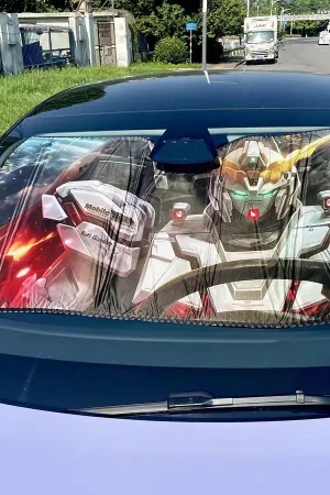 Plover Studio – Mobile Suit Gundam Car front sunshade RX-0 Unicorn Gundam & ZGMF-X20A Strike Freedom - Photo 1 | To