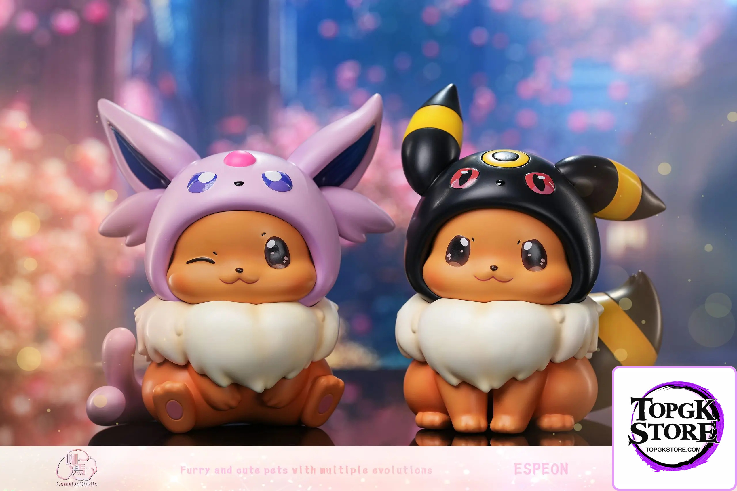 Come On Studio – Pokémon Chibi Eevee Dress Up Series #2 Espeon & Umbreon - Photo 1 | TopGKStore