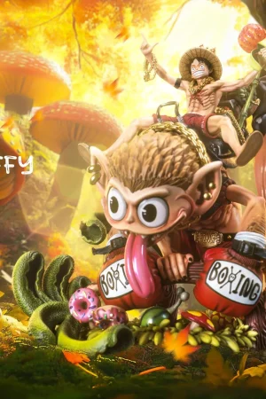 Mo Jie Wu Du Studio – One Piece Strange Forest Adventure #4 Luffy & Fishtail Monkey - Photo 2 | TopGKStore