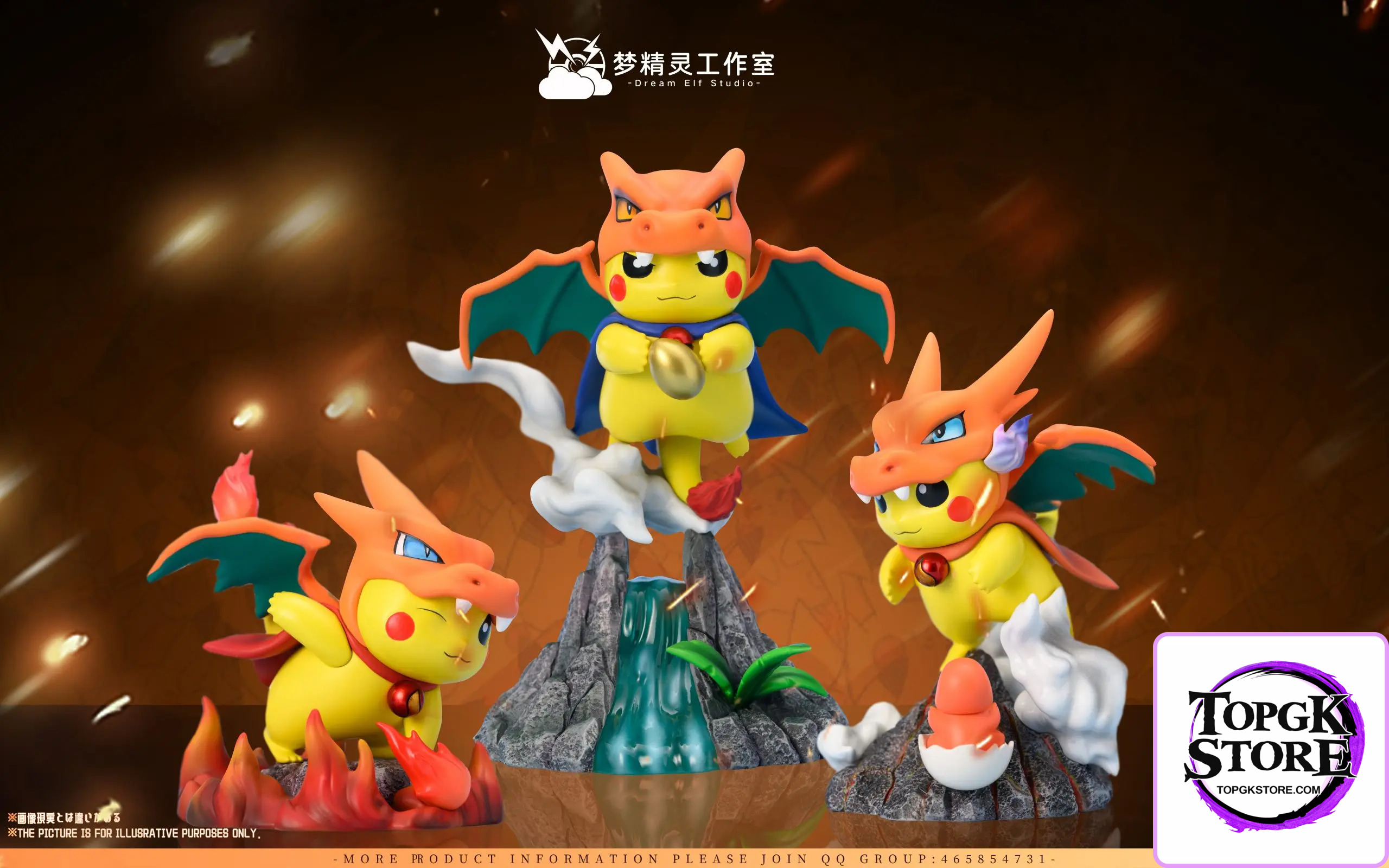 DREAM ELF Studio – Pokémon Pikachu COS Charizard - Photo 2 | TopGKStore