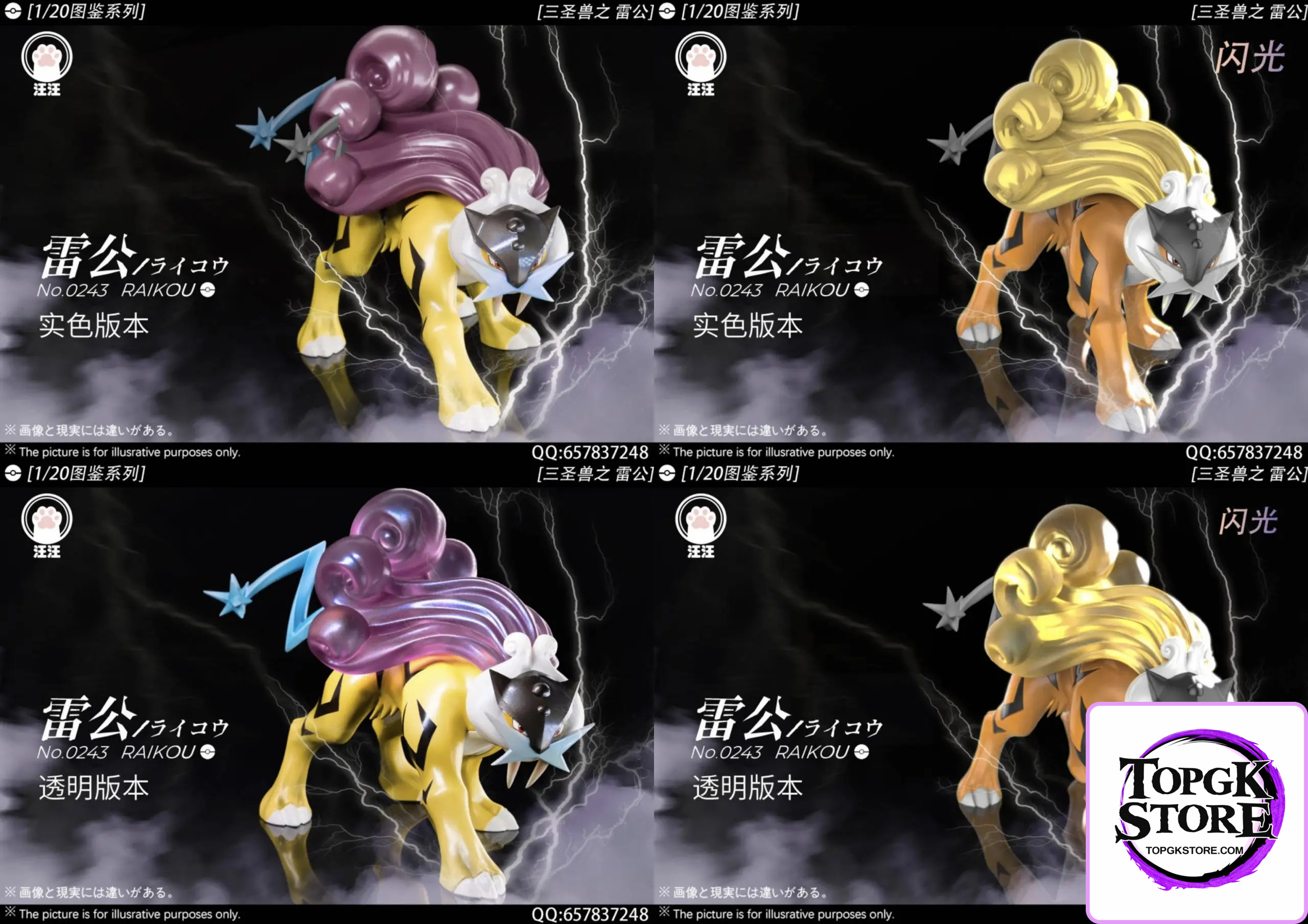 Wang Wang Studio – Pokémon Legendary beasts #2 Raikou - Photo 5 | TopGKStore