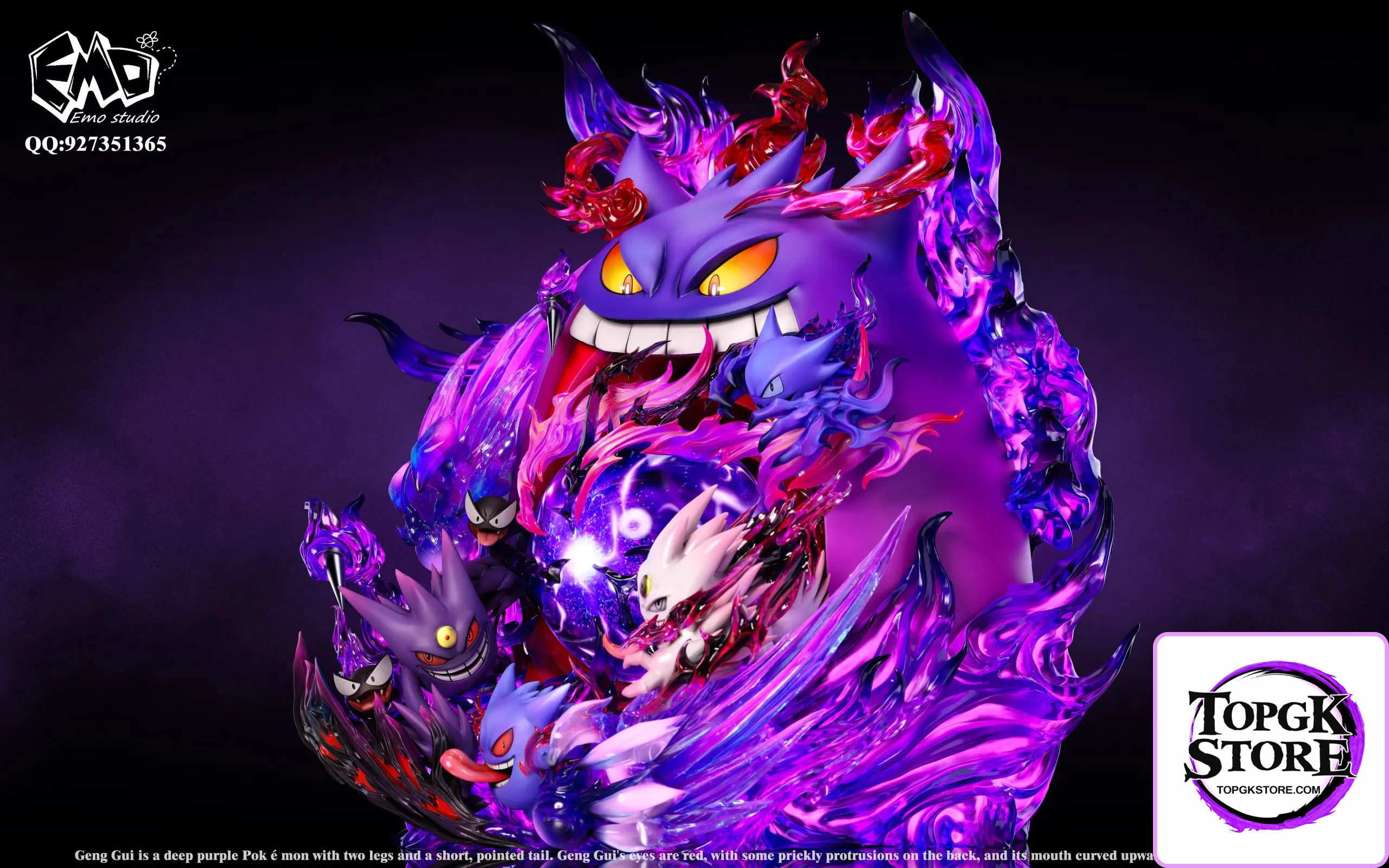 Emo Studio – Pokemon Emo Graduation Model #1 Gengar - Photo 12 | TopGKStore