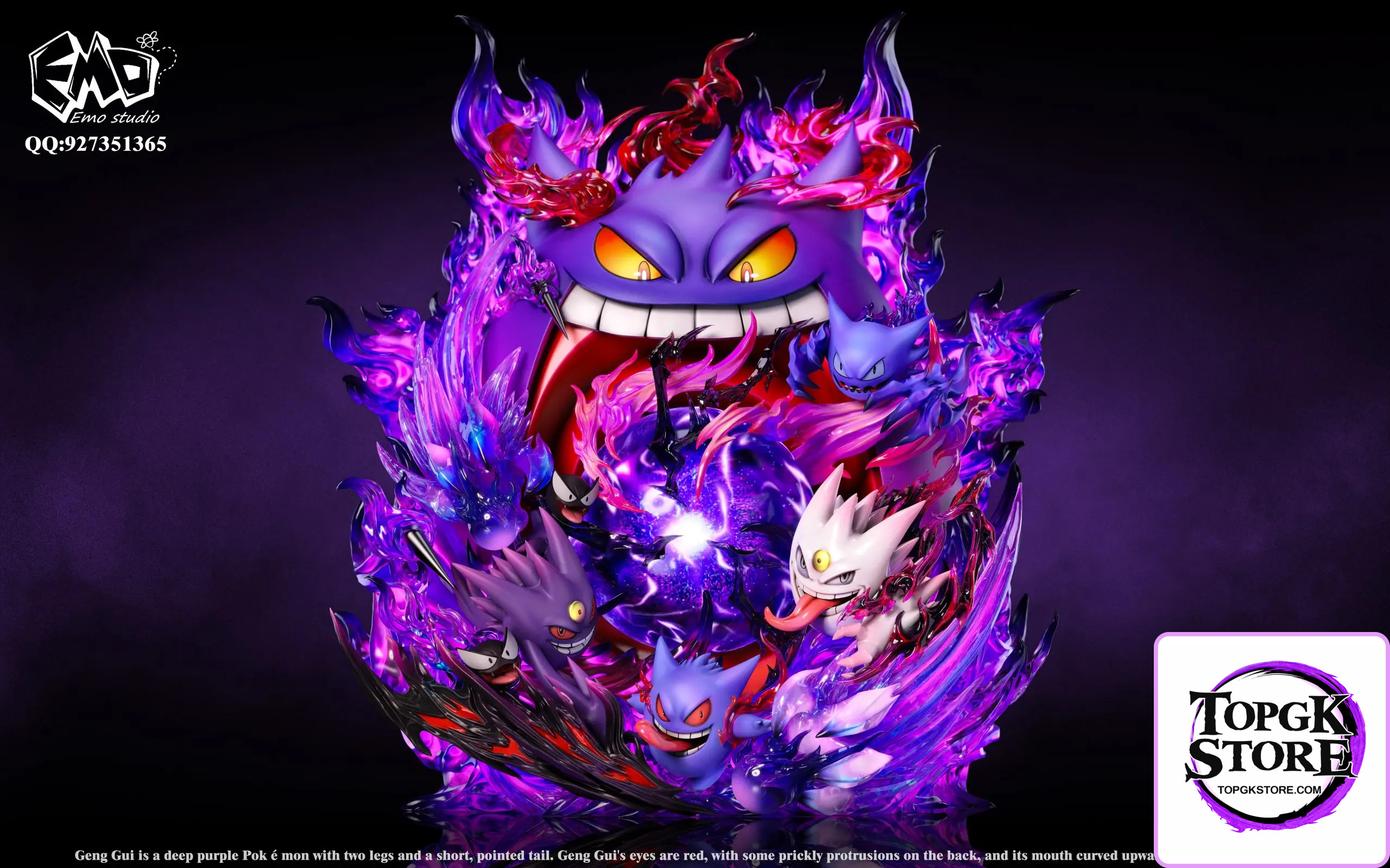 Emo Studio – Pokemon Emo Graduation Model #1 Gengar - Photo 11 | TopGKStore