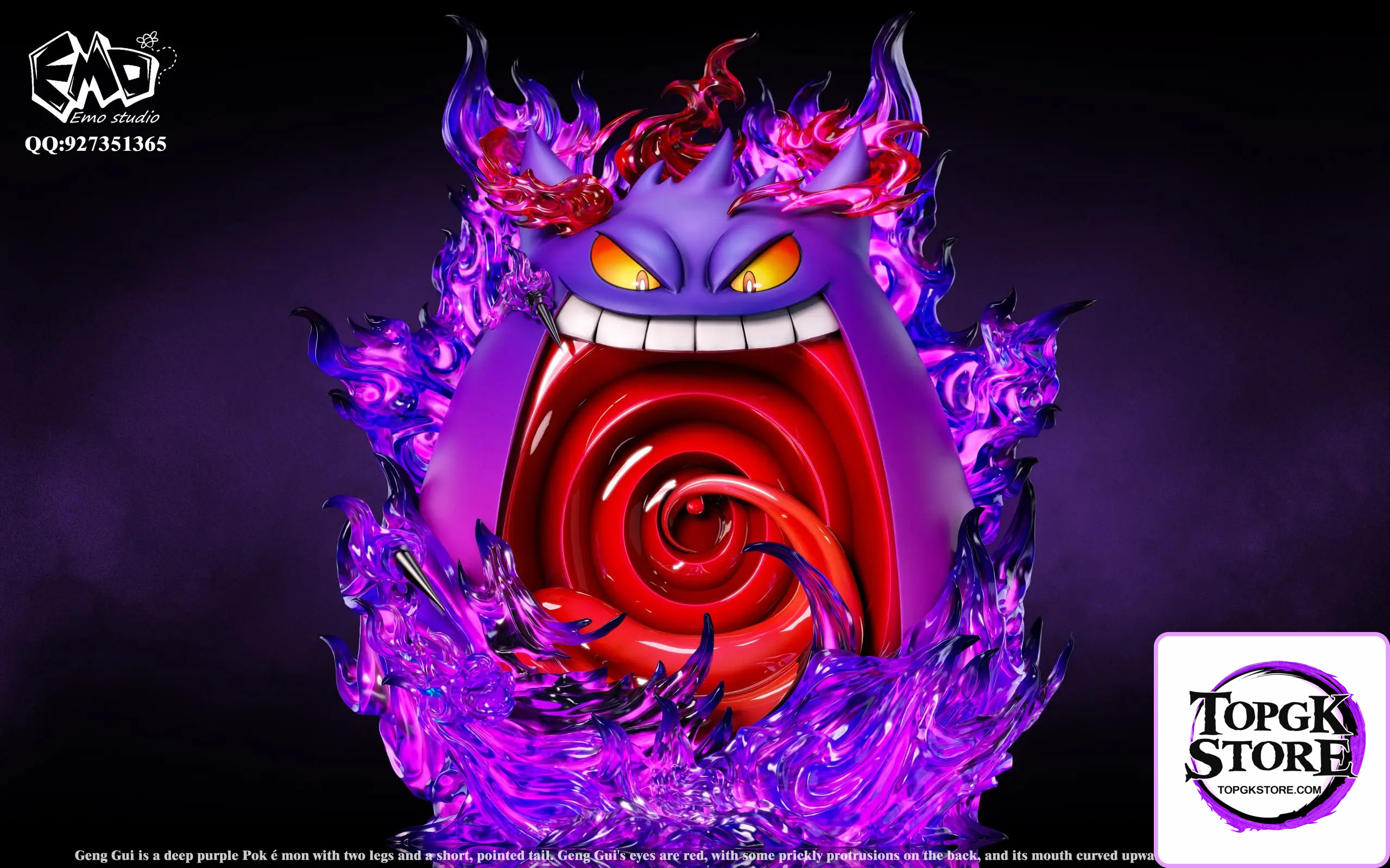 Emo Studio – Pokemon Emo Graduation Model #1 Gengar - Photo 9 | TopGKStore