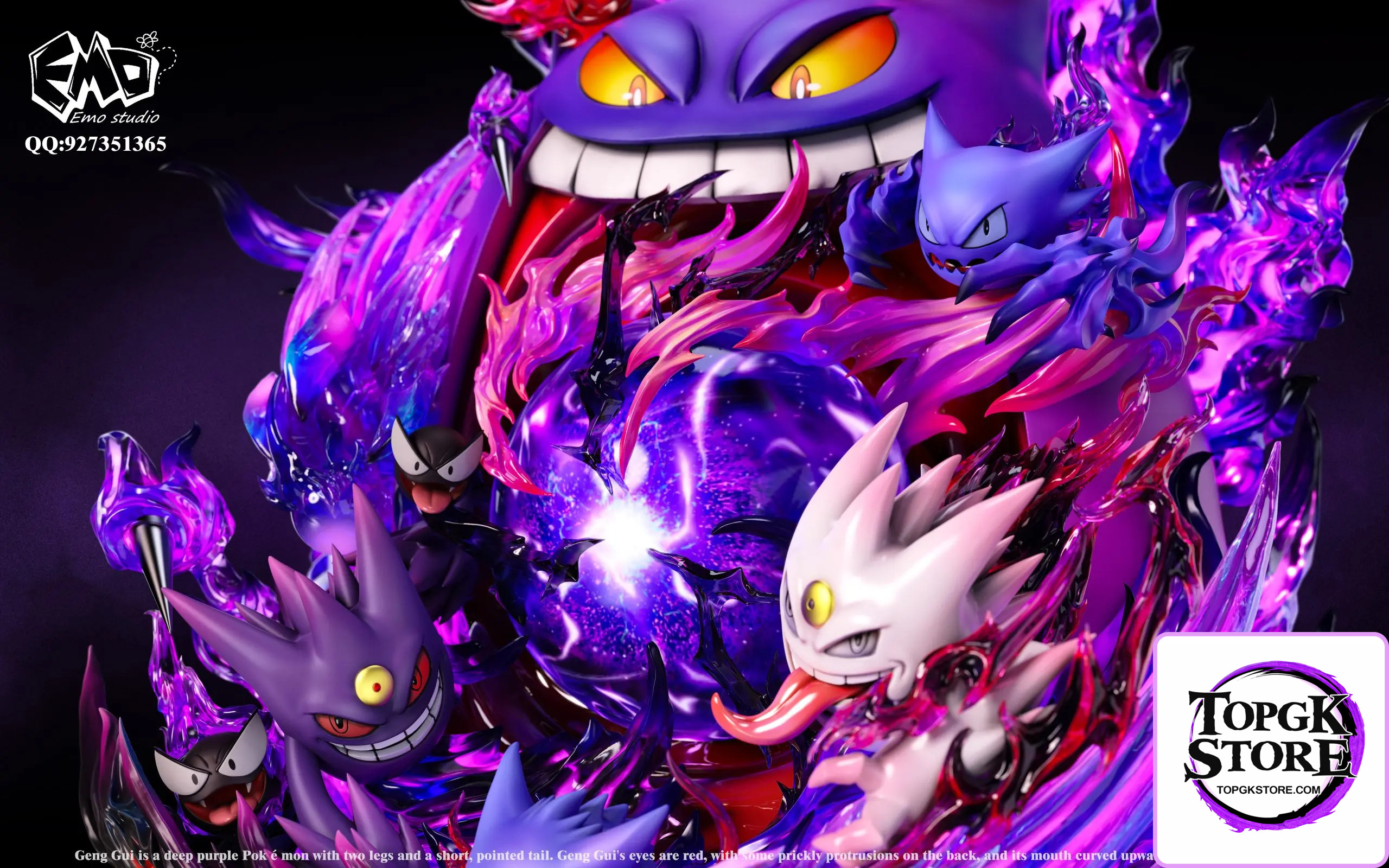 Emo Studio – Pokemon Emo Graduation Model #1 Gengar - Photo 8 | TopGKStore