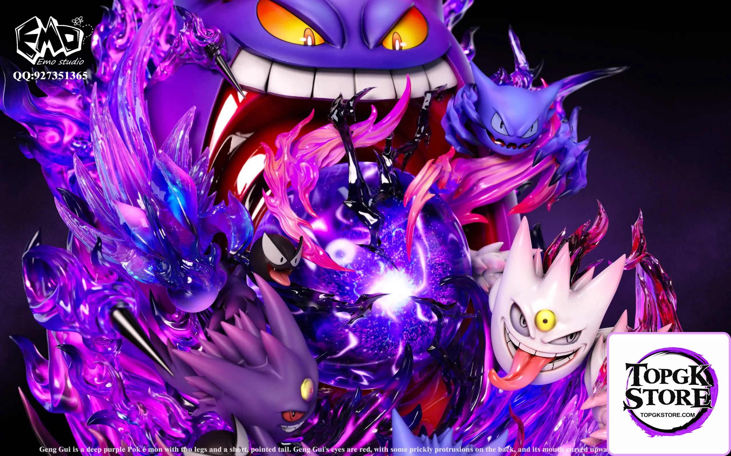 Emo Studio – Pokemon Emo Graduation Model #1 Gengar - Photo 7 | TopGKStore