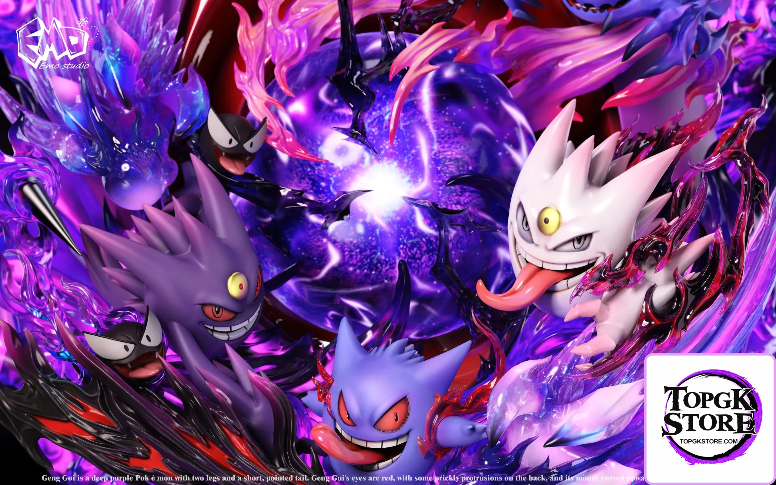 Emo Studio – Pokemon Emo Graduation Model #1 Gengar - Photo 6 | TopGKStore