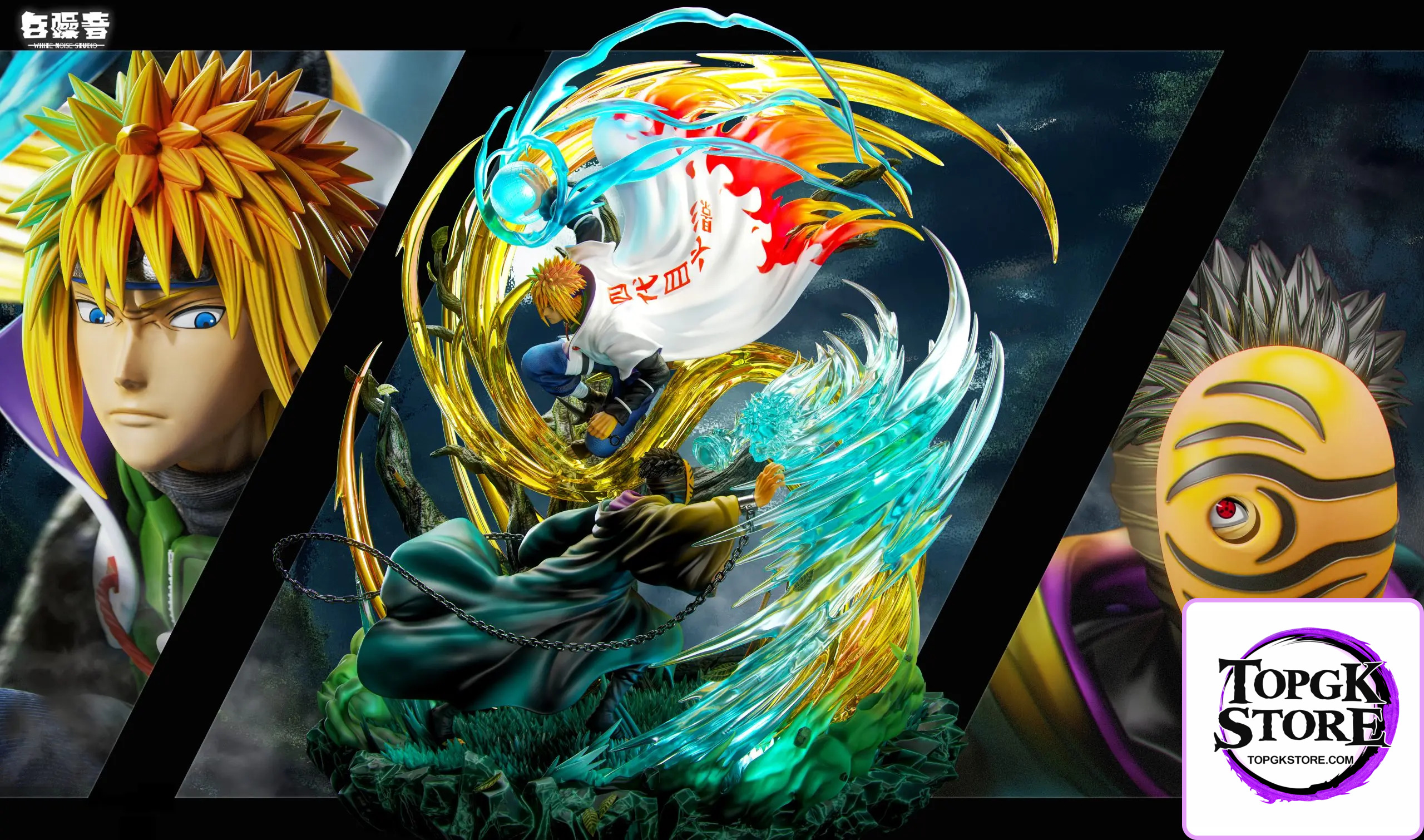 White Noise Studio – Naruto Minato Namikaze VS Uchiha Obito - Photo 4 | TopGKStore