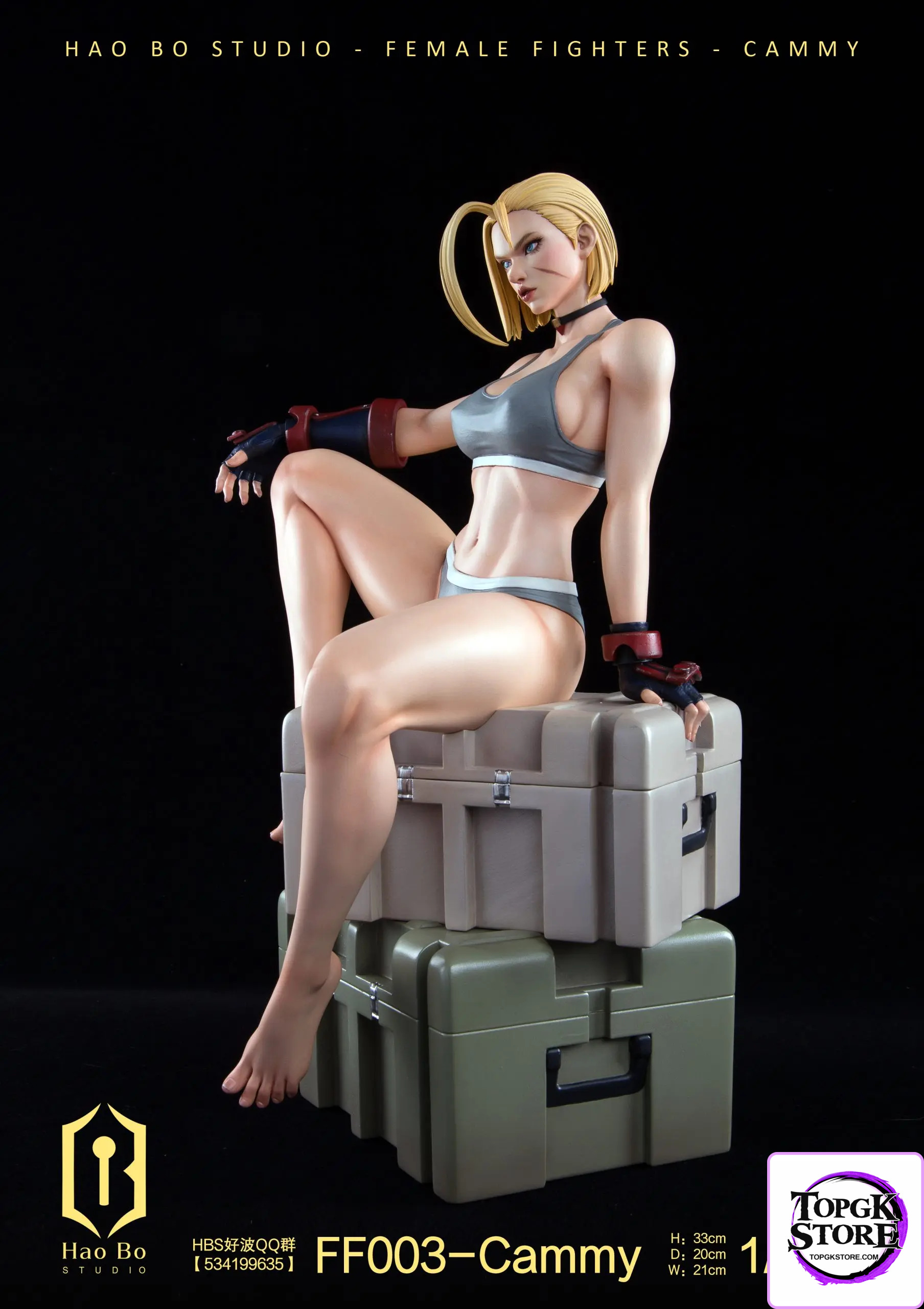 HAO BO Studio – 1/4 Statue Female Fighter Series FF003 Cammy - Photo 2 | TopGKStore