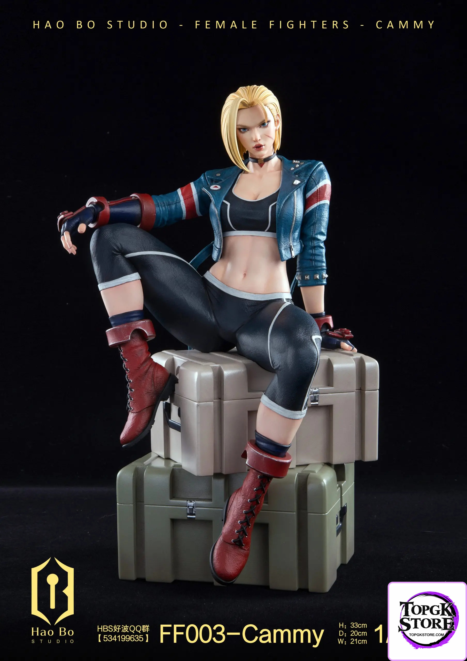 HAO BO Studio – 1/4 Statue Female Fighter Series FF003 Cammy - Photo 1 | TopGKStore