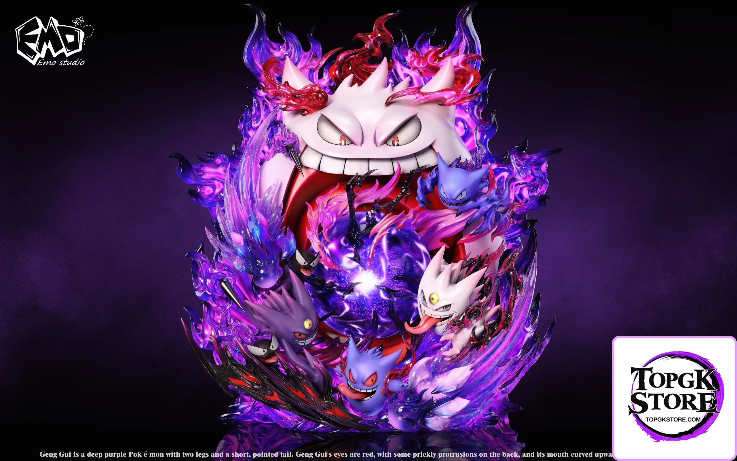 Emo Studio – Pokemon Emo Graduation Model #1 Gengar - Photo 1 | TopGKStore