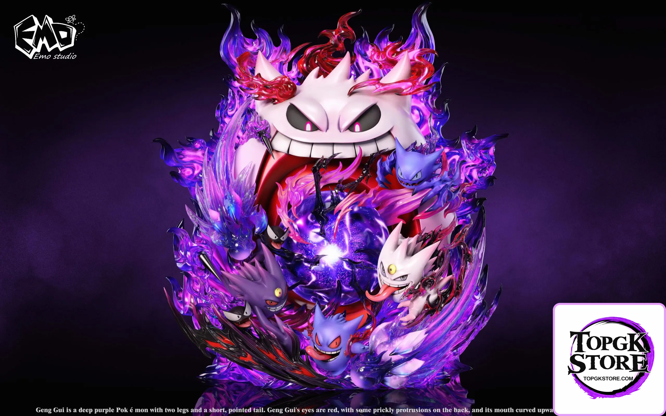 Emo Studio – Pokemon Emo Graduation Model #1 Gengar - Photo 2 | TopGKStore