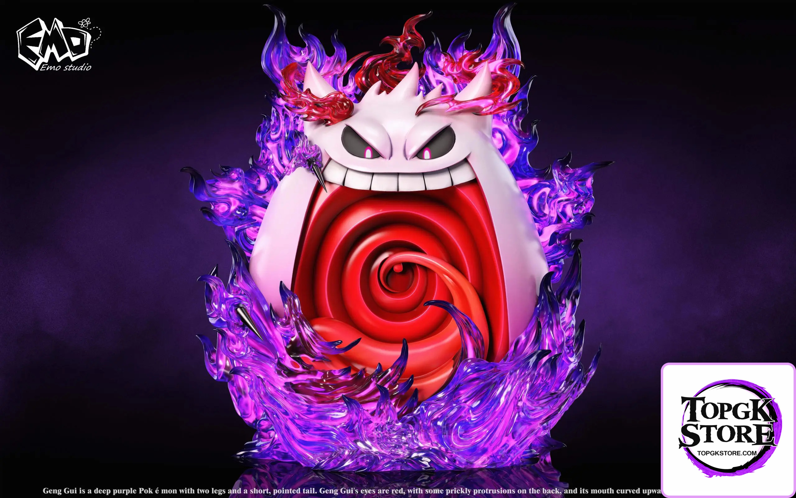 Emo Studio – Pokemon Emo Graduation Model #1 Gengar - Photo 3 | TopGKStore