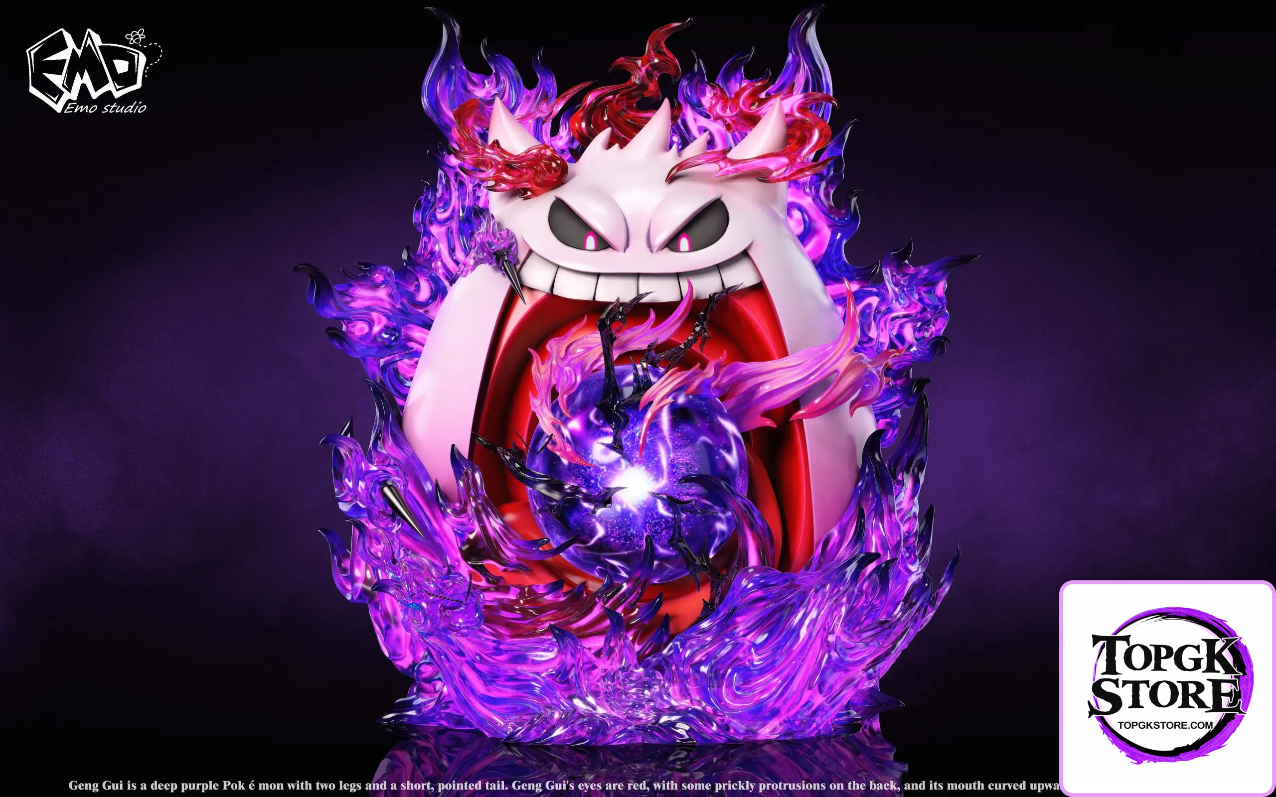 Emo Studio – Pokemon Emo Graduation Model #1 Gengar - Photo 4 | TopGKStore