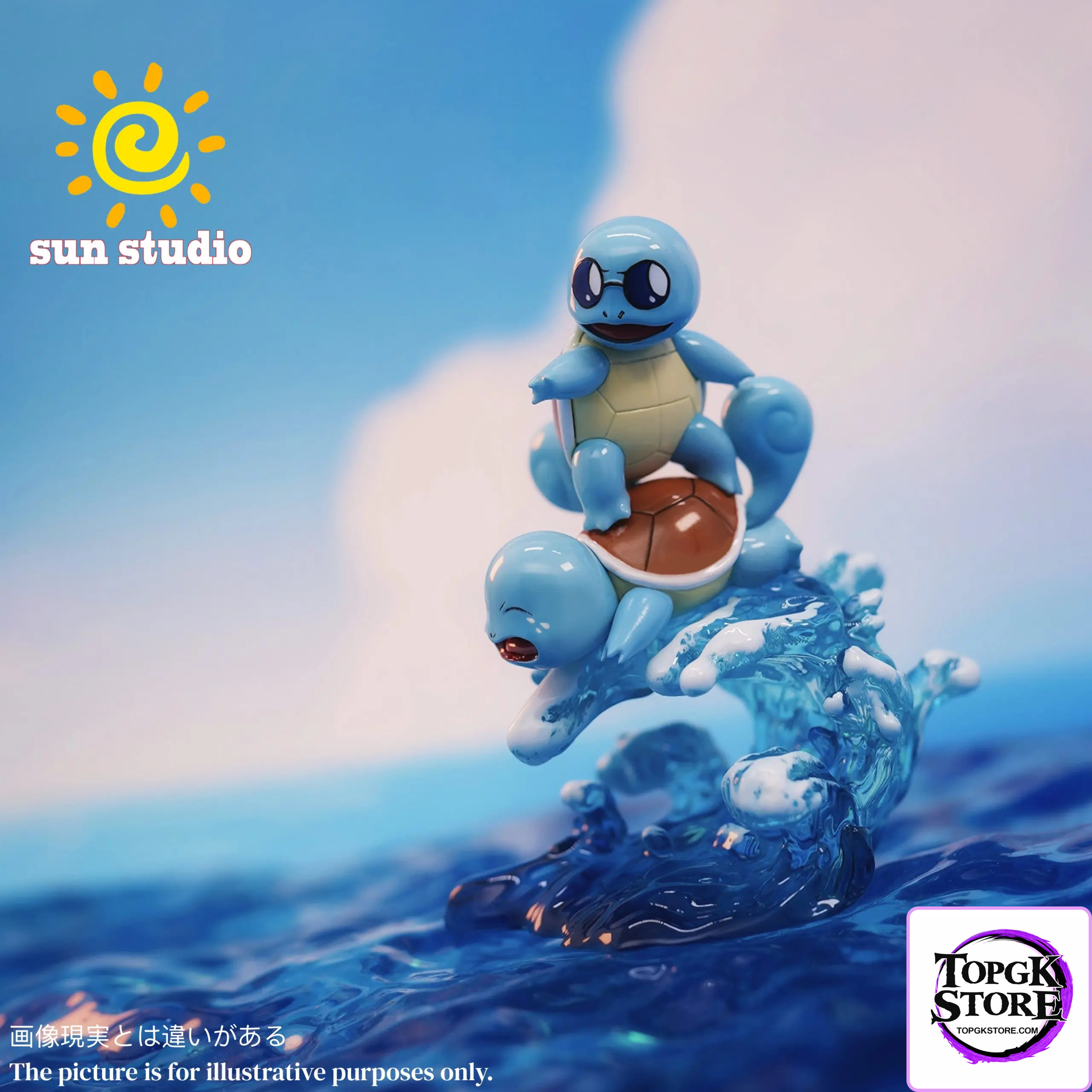 Sun Studio – Pokémon 1/20 surfing Squirtle - Photo 1 | TopGKStore