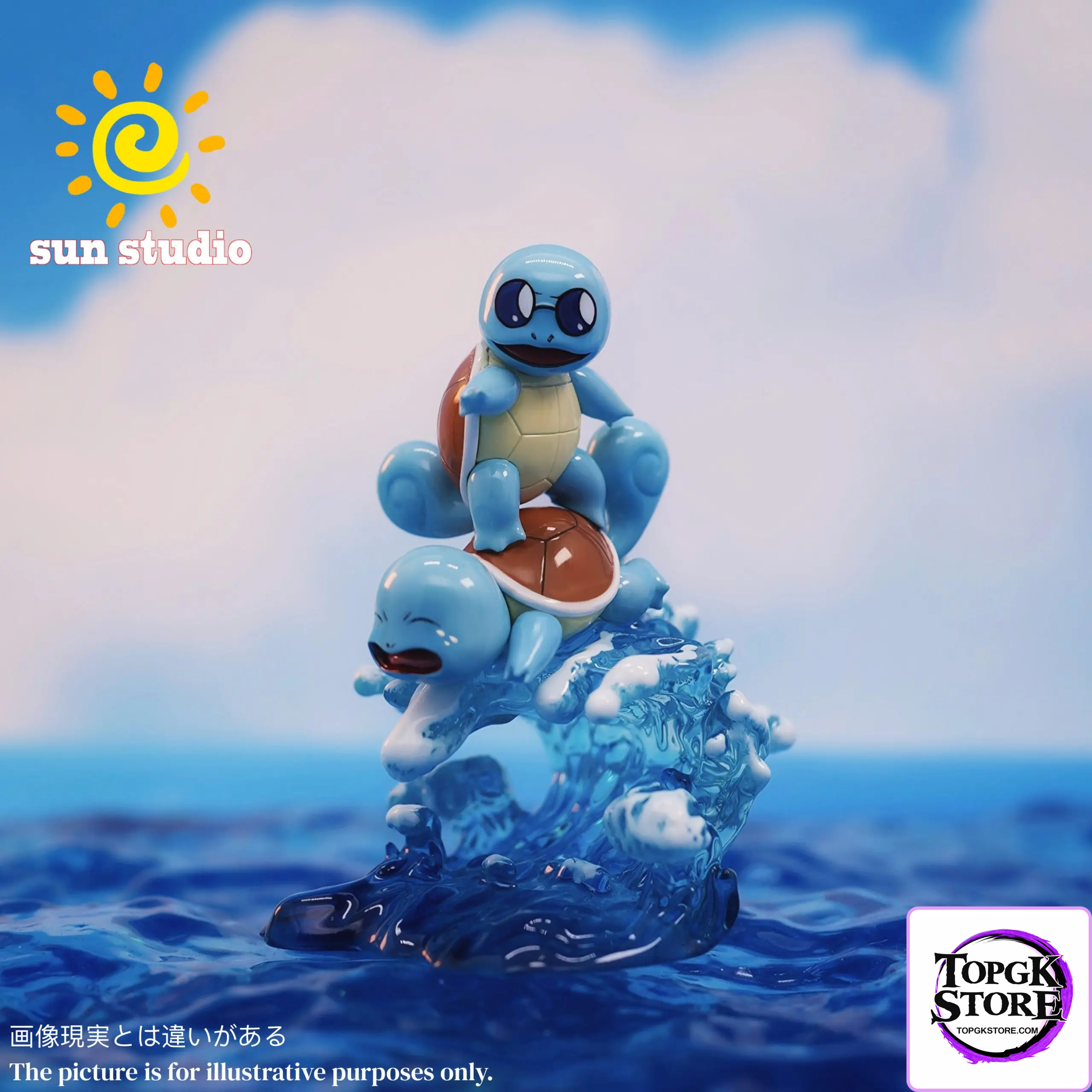 Sun Studio – Pokémon 1/20 surfing Squirtle - Photo 2 | TopGKStore