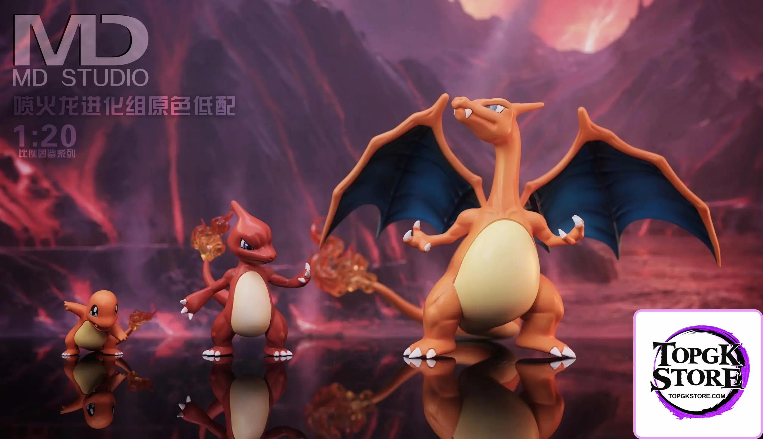 MD Studio – Pokémon Charizard Evolution Set - Photo 1 | TopGKStore
