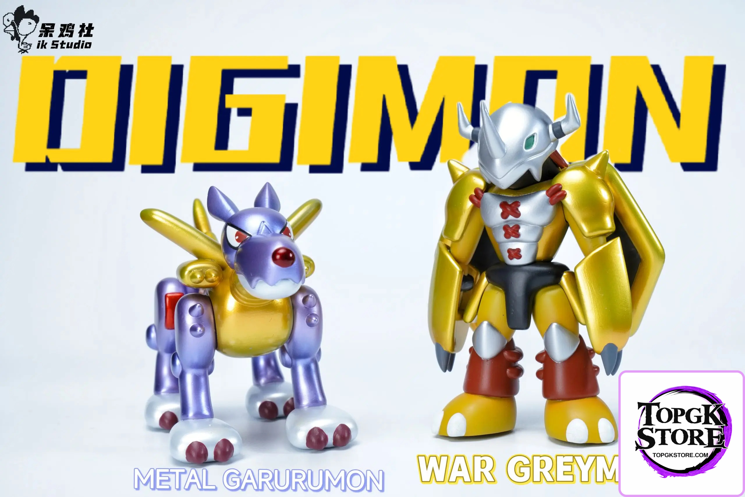IK Studio – Digimon War Greymon & Metal Garurumon Dolls - Photo 1 | TopGKStore