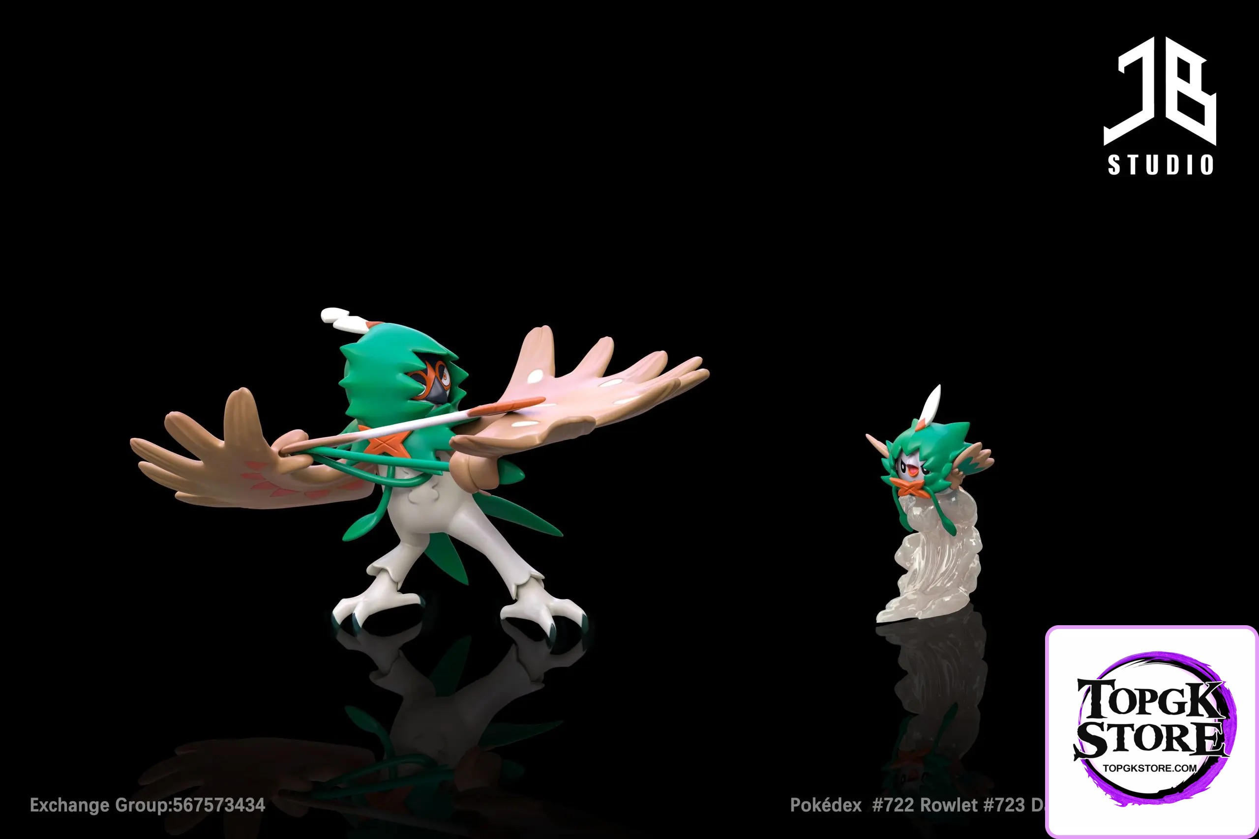 JB Studio – Pokémon Pokédex Series Rowlet & Dartrix & Decidueye - Photo 3 | TopGKStore