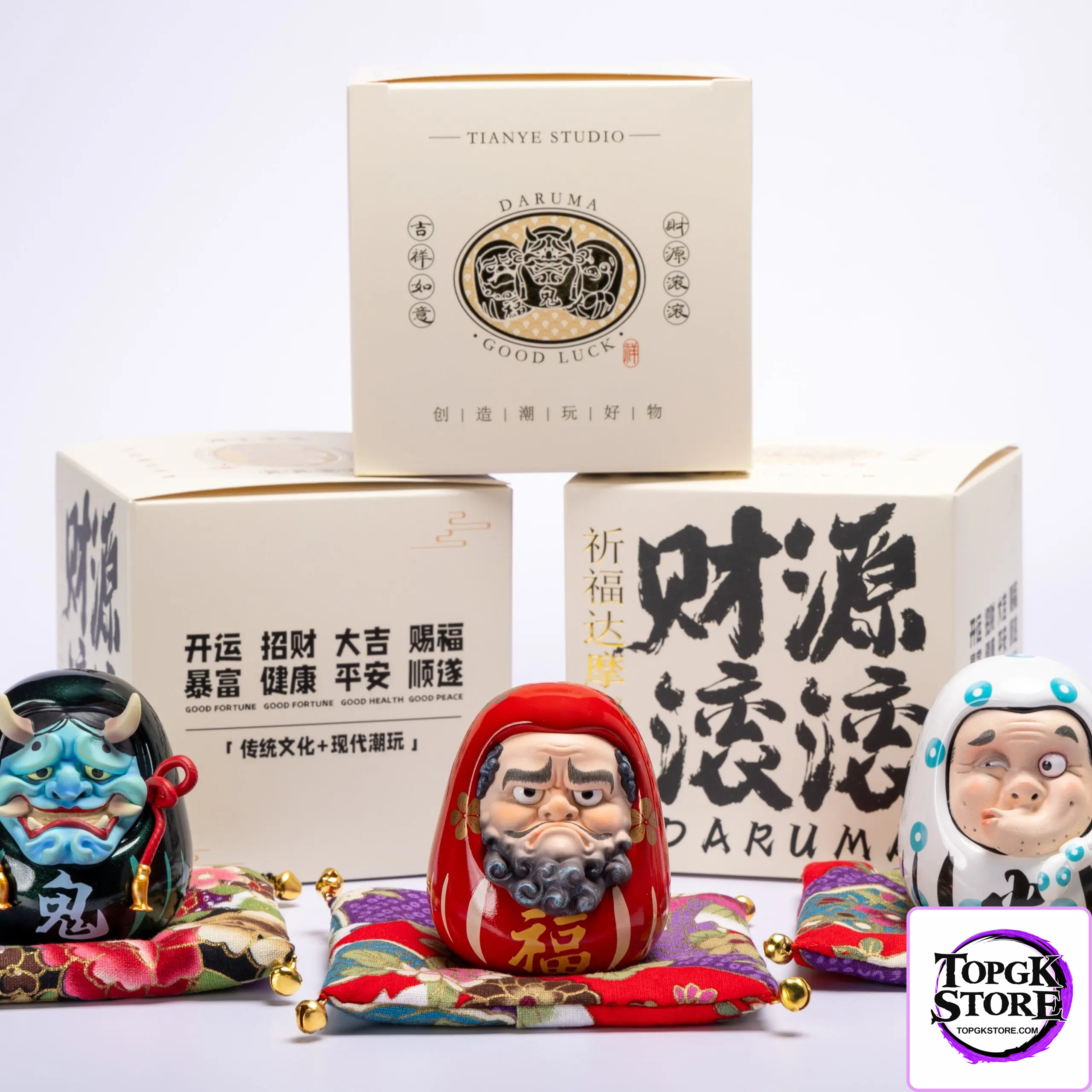 Tian Ye Studio – Original Pray for blessings daruma - Photo 9 | TopGKStore