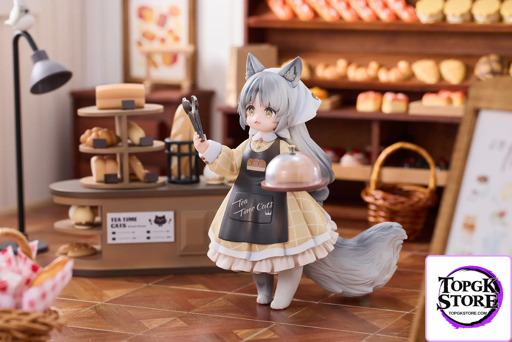 RIBOSE – DLC+ Meow Town Bakery Shop Assistant Li Hua Cat & Customer British Shorthair Cat (Licensed) - Photo 4 | To