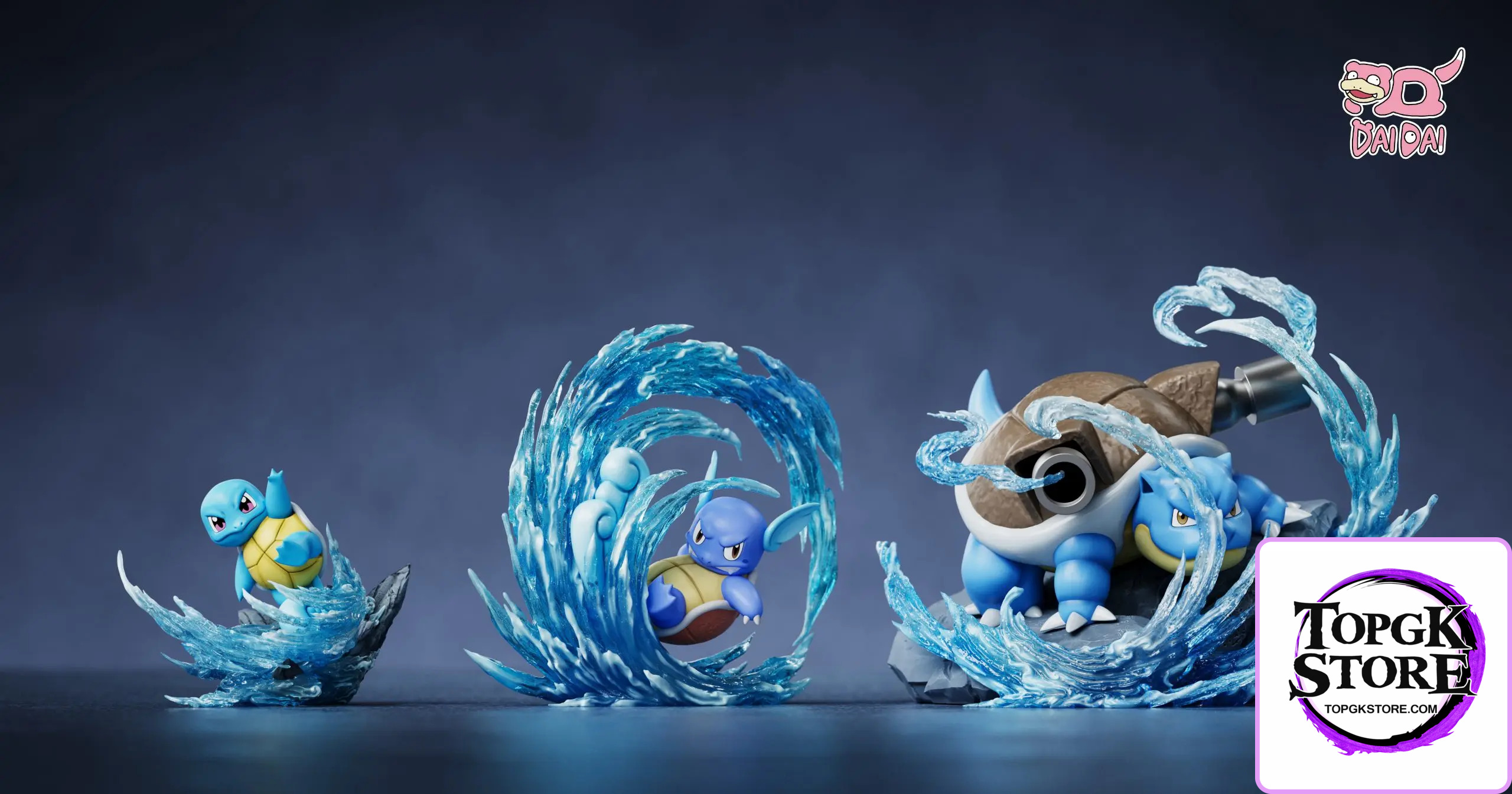Dai Dai Studio – Pokémon Blastoise Evolution Set - Photo 1 | TopGKStore