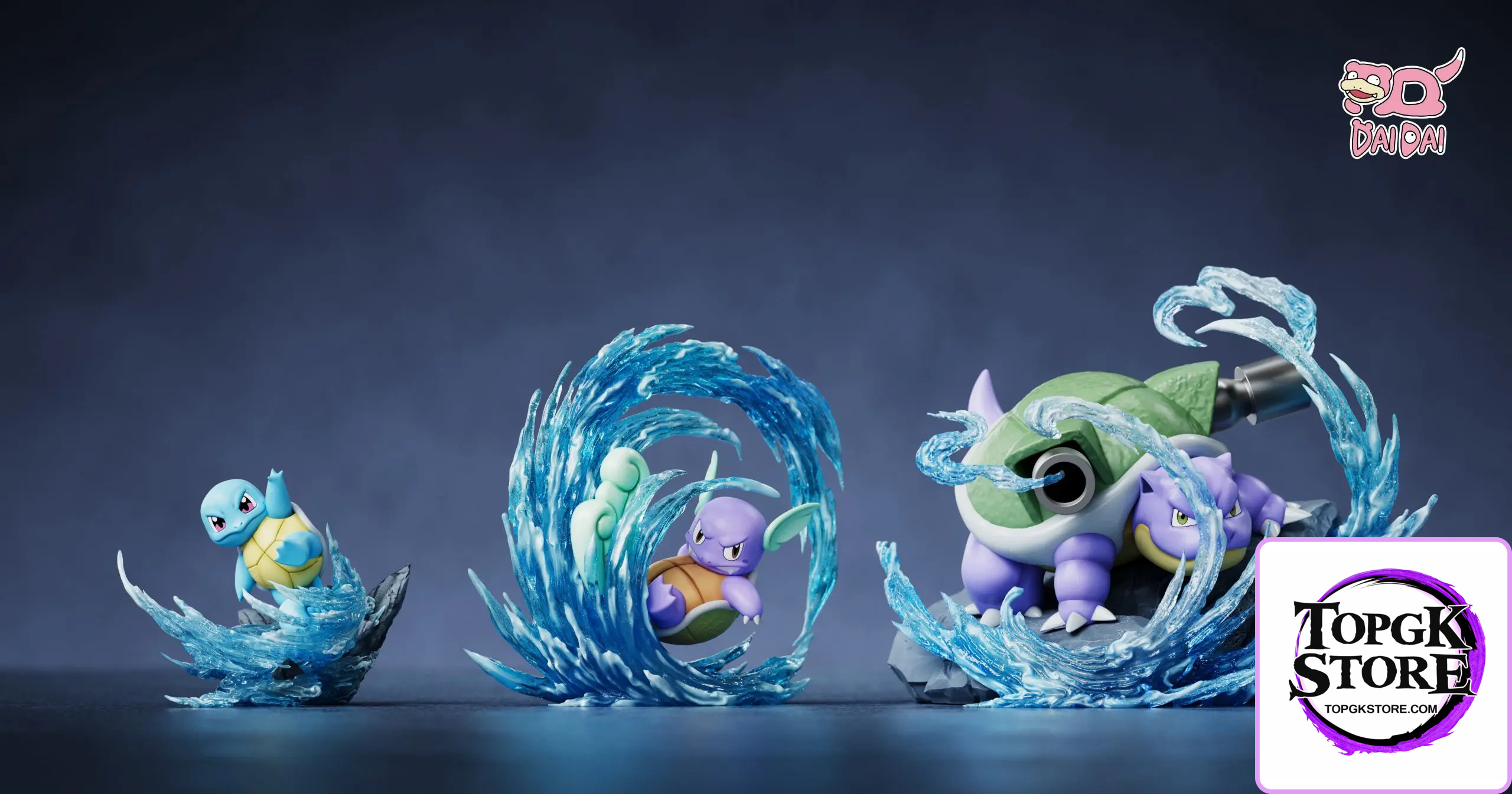 Dai Dai Studio – Pokémon Blastoise Evolution Set - Photo 2 | TopGKStore