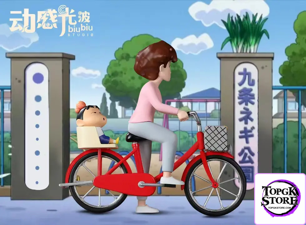 Biubiu Studio – Crayon Shin-chan Bicycle Misae Nohar & Shinnosuke - Photo 1 | TopGKStore