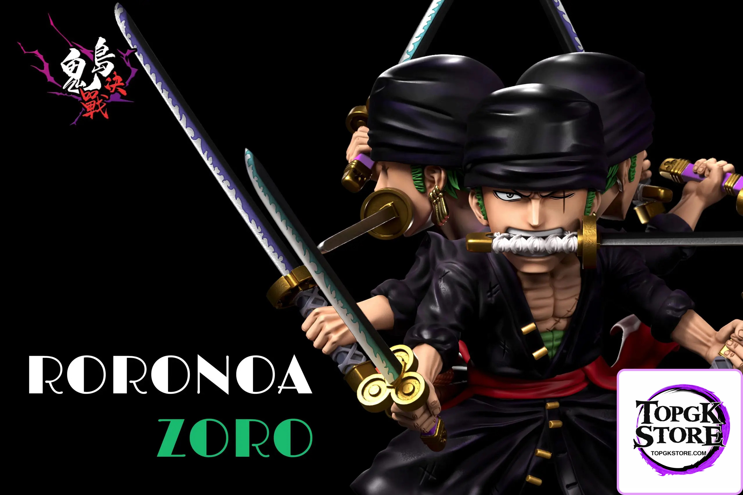 A+ Studio – One Piece Onigashima Decisive Battle #2 Kyutoryu Roronoa Zoro - Photo 2 | TopGKStore