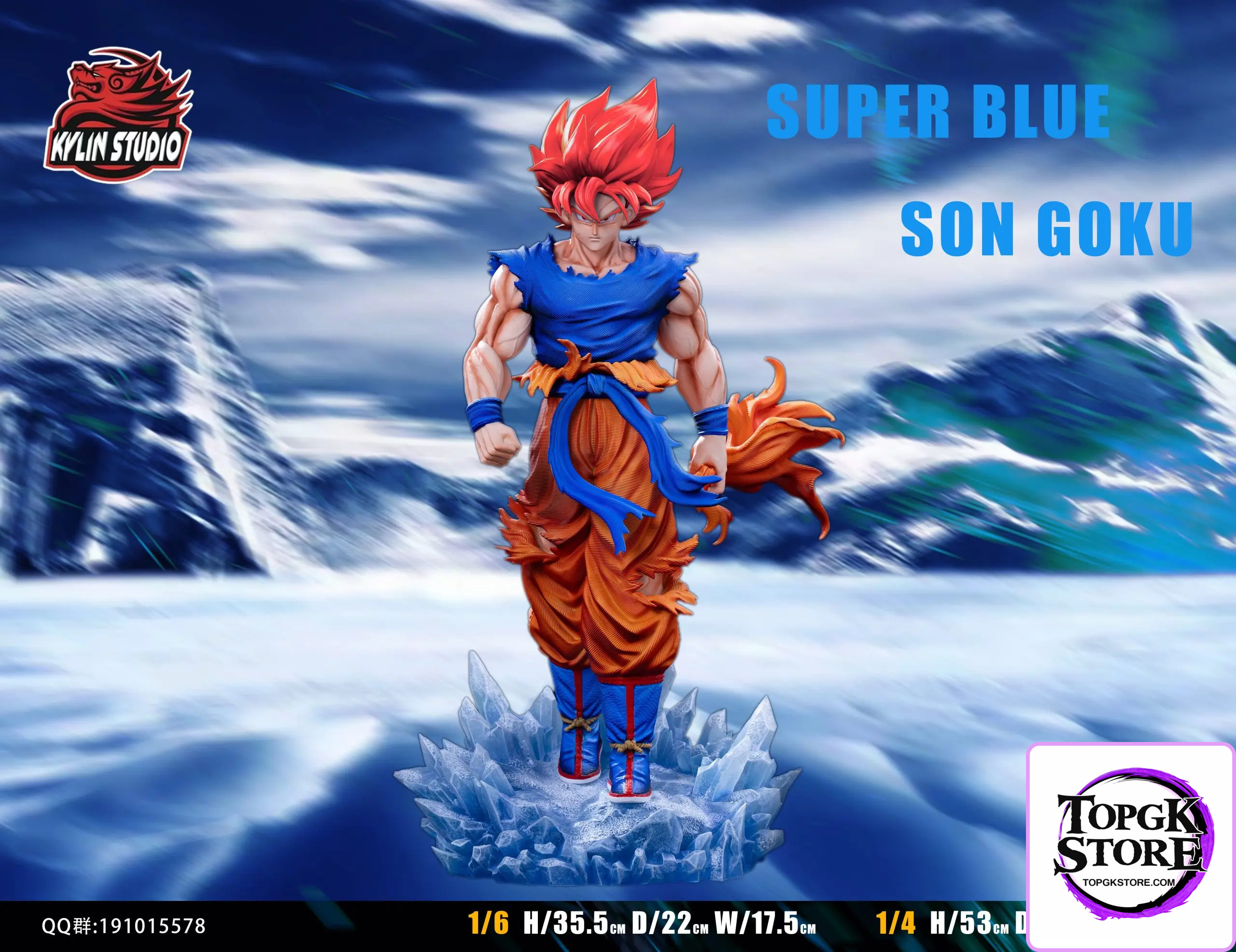 Kylin Studio – Dragon Ball Super Blue Super Saiyan God Series Goku - Photo 5 | TopGKStore