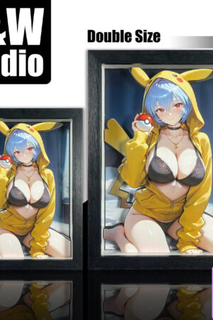 B&W Studio – Neon Genesis Evangelion Pikachu Girls Series Decorative Painting #8 Rei Ayanami 3D Decorative Painting