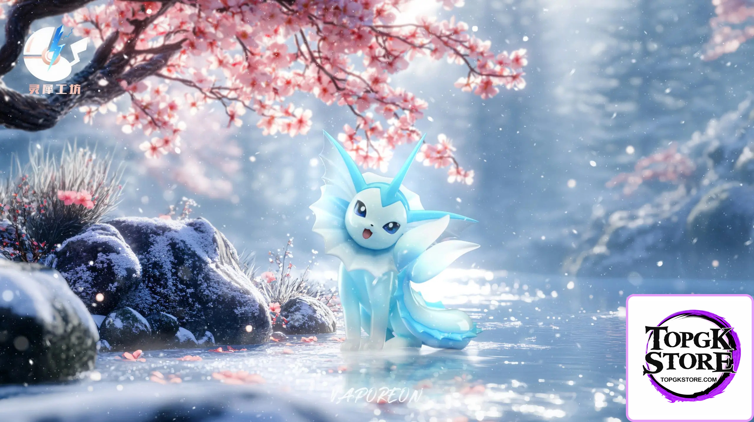 Ling Xi Gong Fang Studio – Pokémon Pokedex 1/20 #2 Vaporeon - Photo 2 | TopGKStore