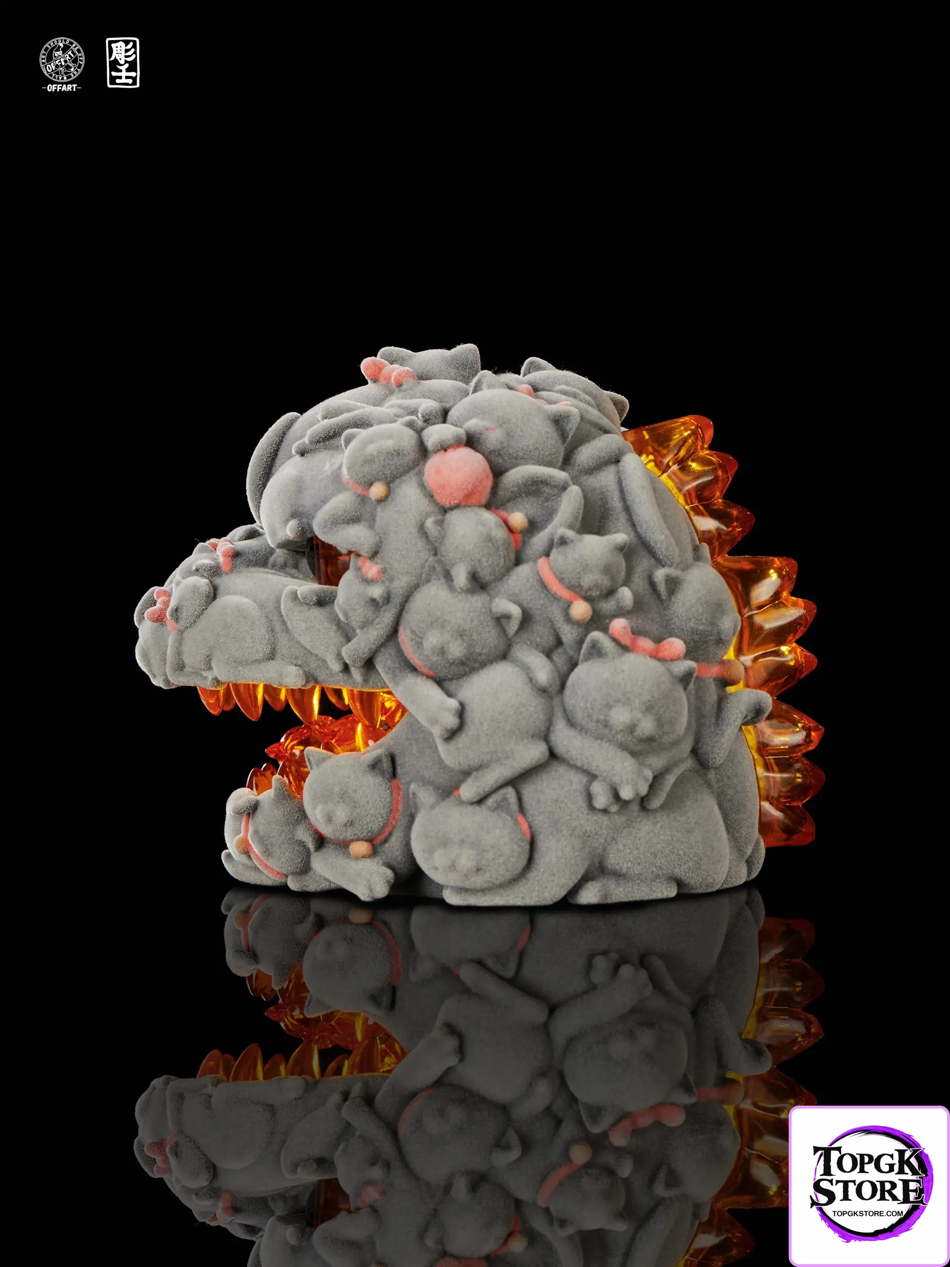 OFFART & A Ren – Flame Hundred Cats Mini – Flocked Version (Licensed) - Photo 2 | TopGKStore