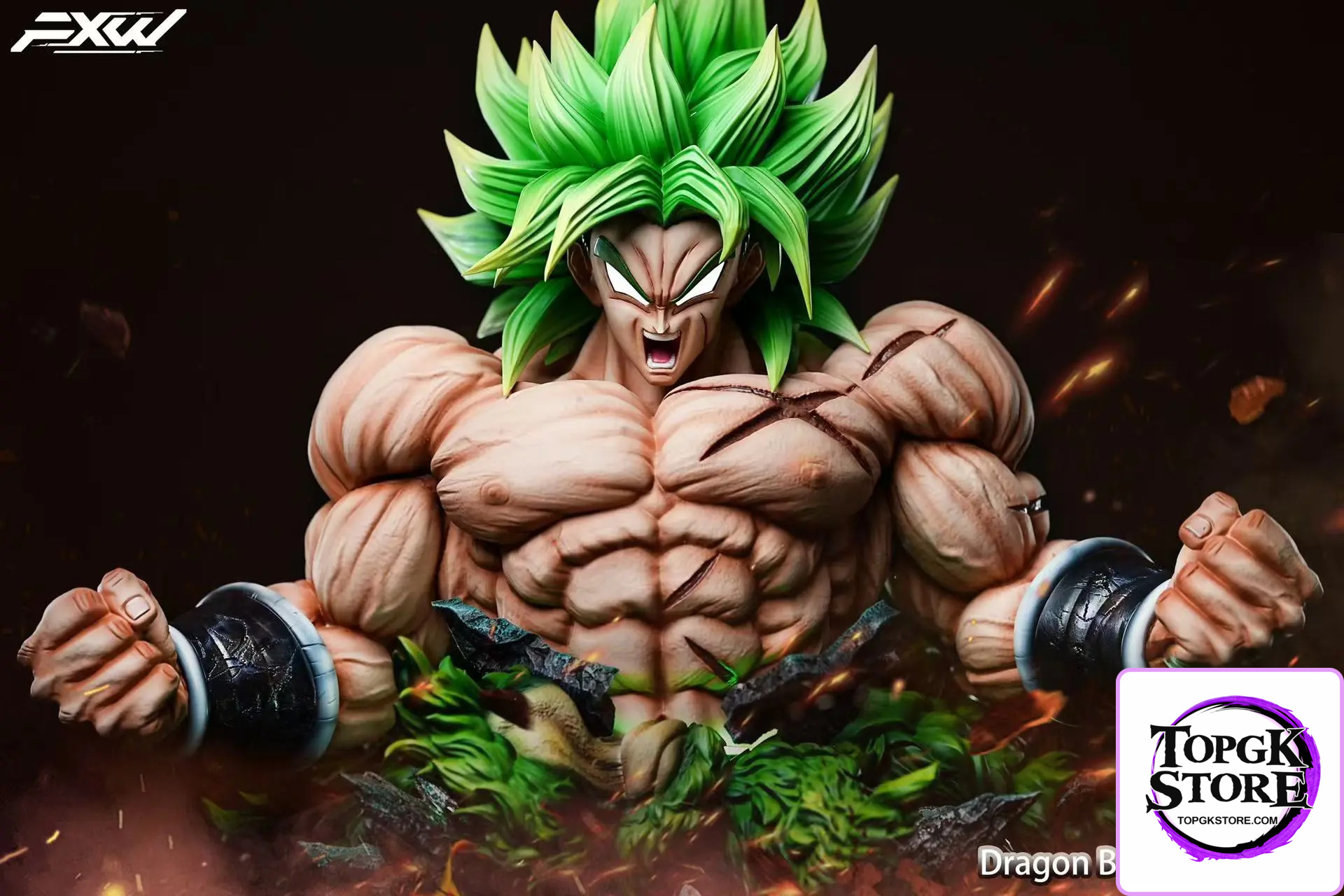 FXW Studio – Dragon Ball Legendary Super Saiyan Broly Bust - Photo 2 | TopGKStore