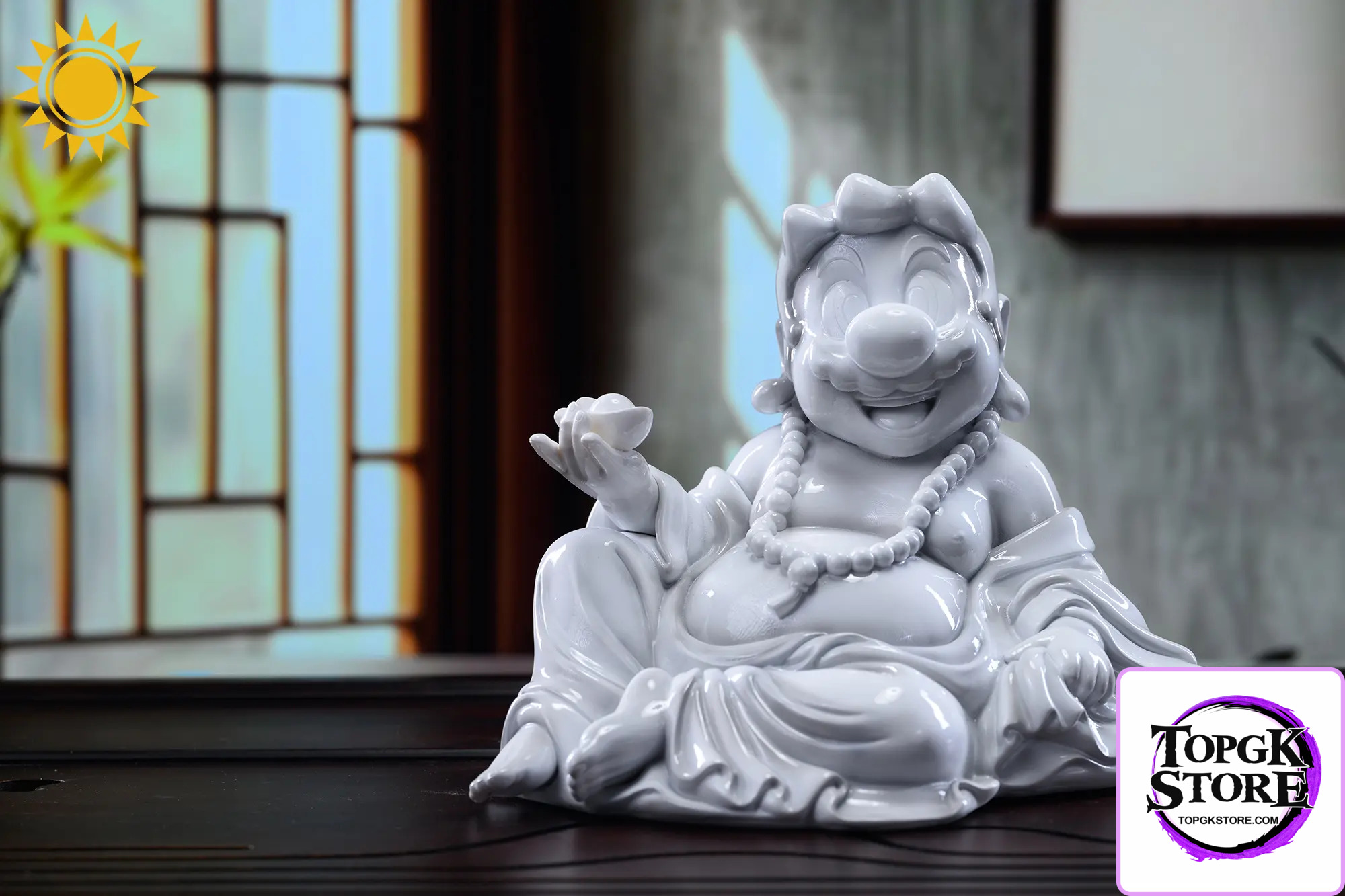SUN TOYS Studio – Super Mario Mario-Laughing Buddha Fusion Statue Tea Pet - Photo 1 | TopGKStore