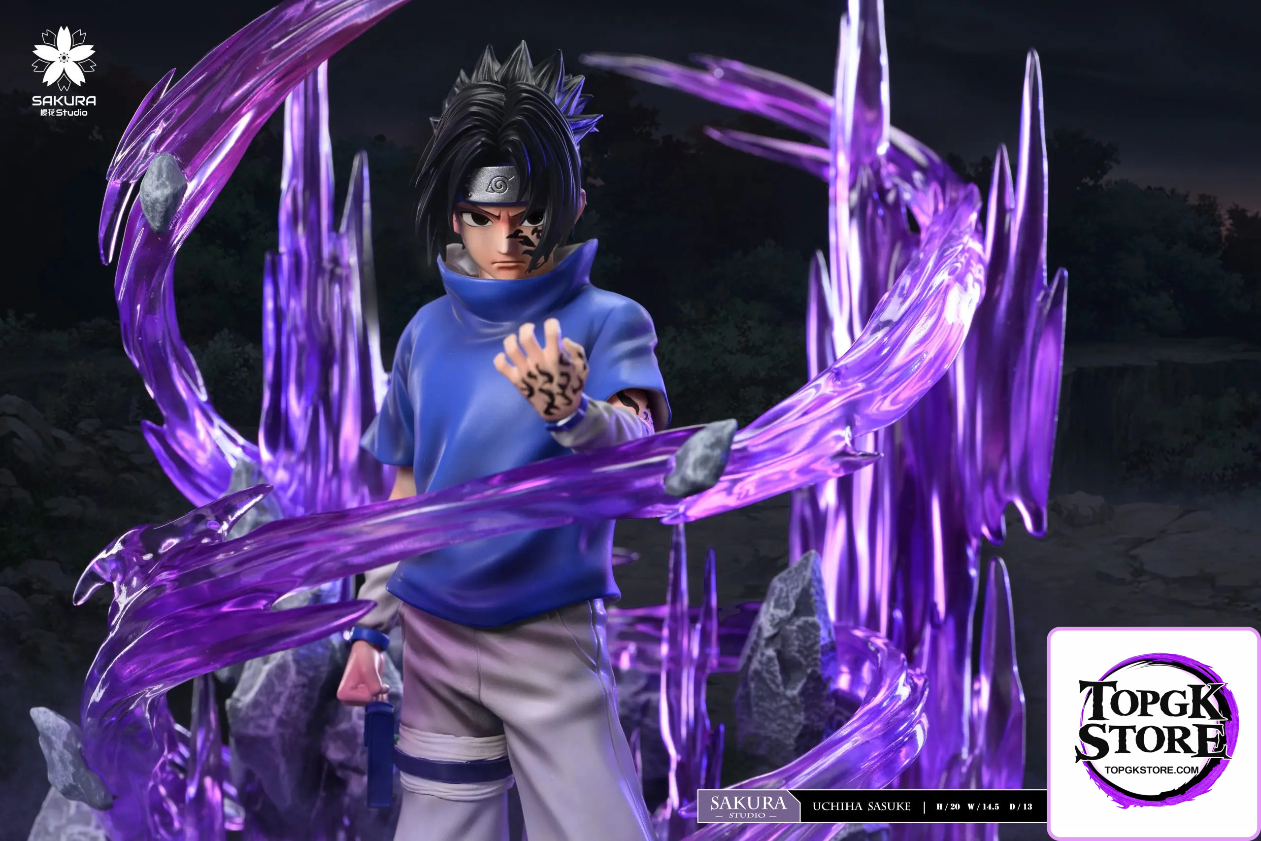 SAKURA Studio – Naruto Light Statue Resonance Series 9th Series Uchiha Sasuke - Photo 1 | TopGKStore