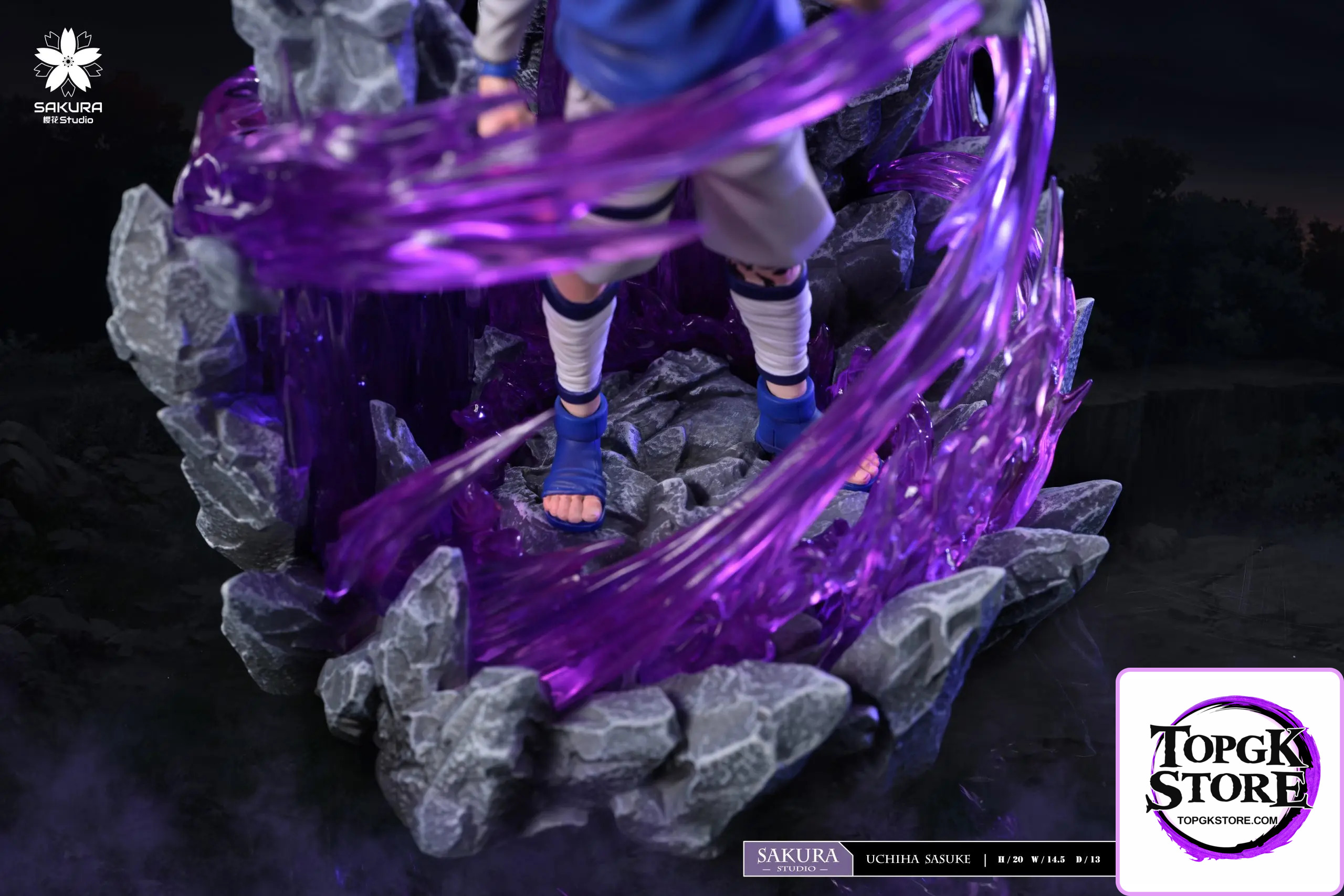 SAKURA Studio – Naruto Light Statue Resonance Series 9th Series Uchiha Sasuke - Photo 6 | TopGKStore