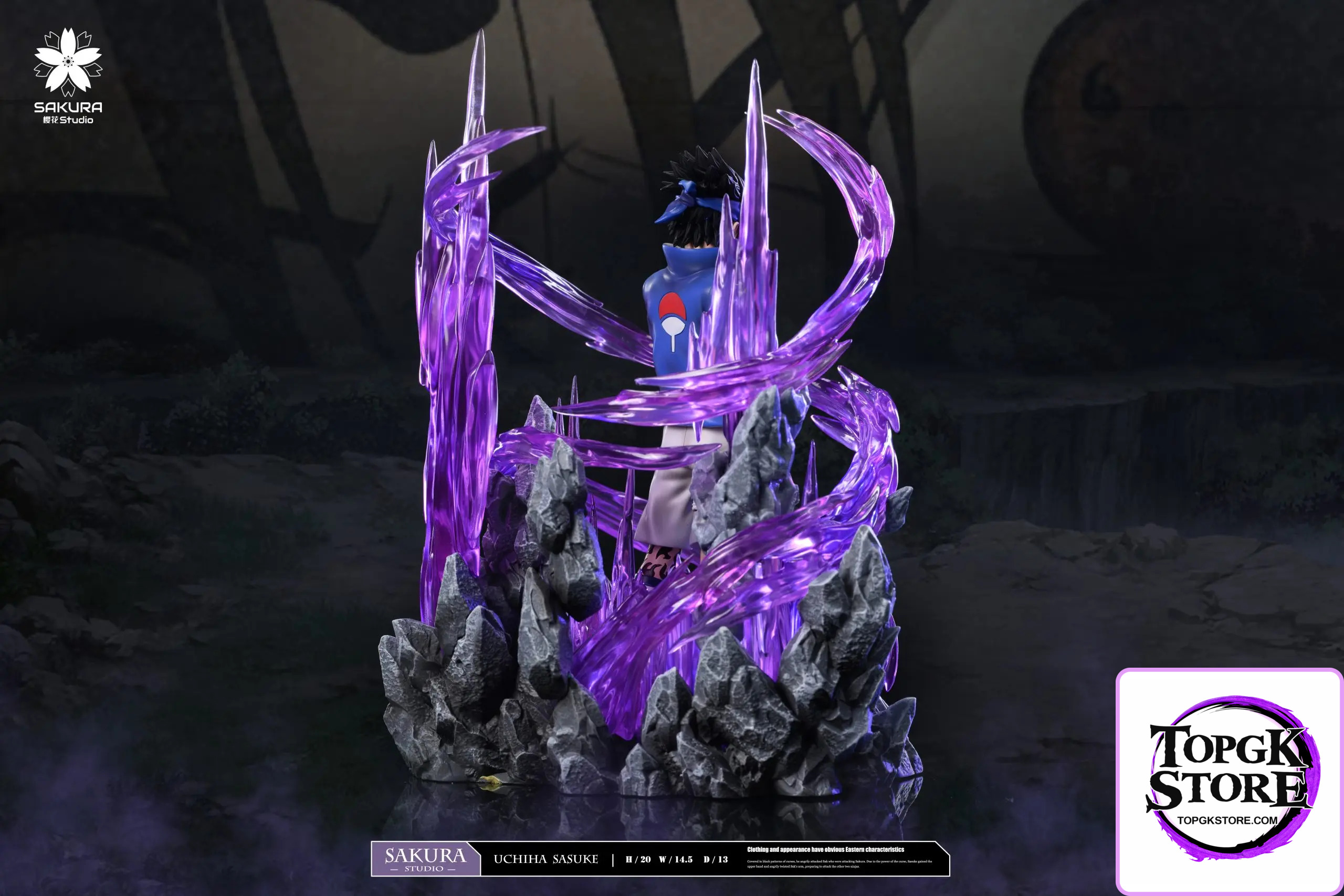 SAKURA Studio – Naruto Light Statue Resonance Series 9th Series Uchiha Sasuke - Photo 7 | TopGKStore